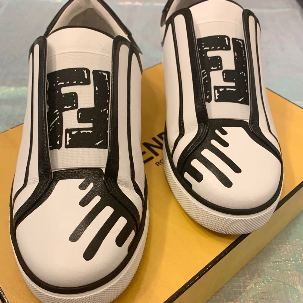 Fendi slip on shoes
